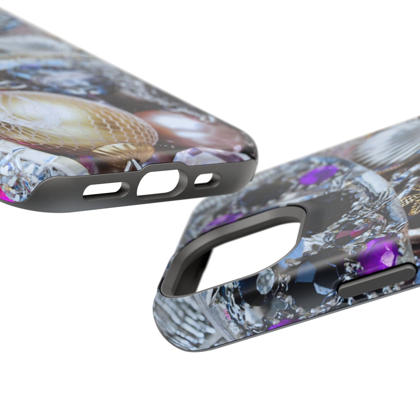 Impact-Resistant Phone Case – Chrome Jewel