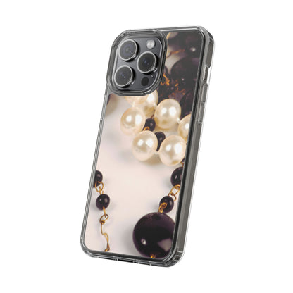 Clear Phone Case – Noir Pearl