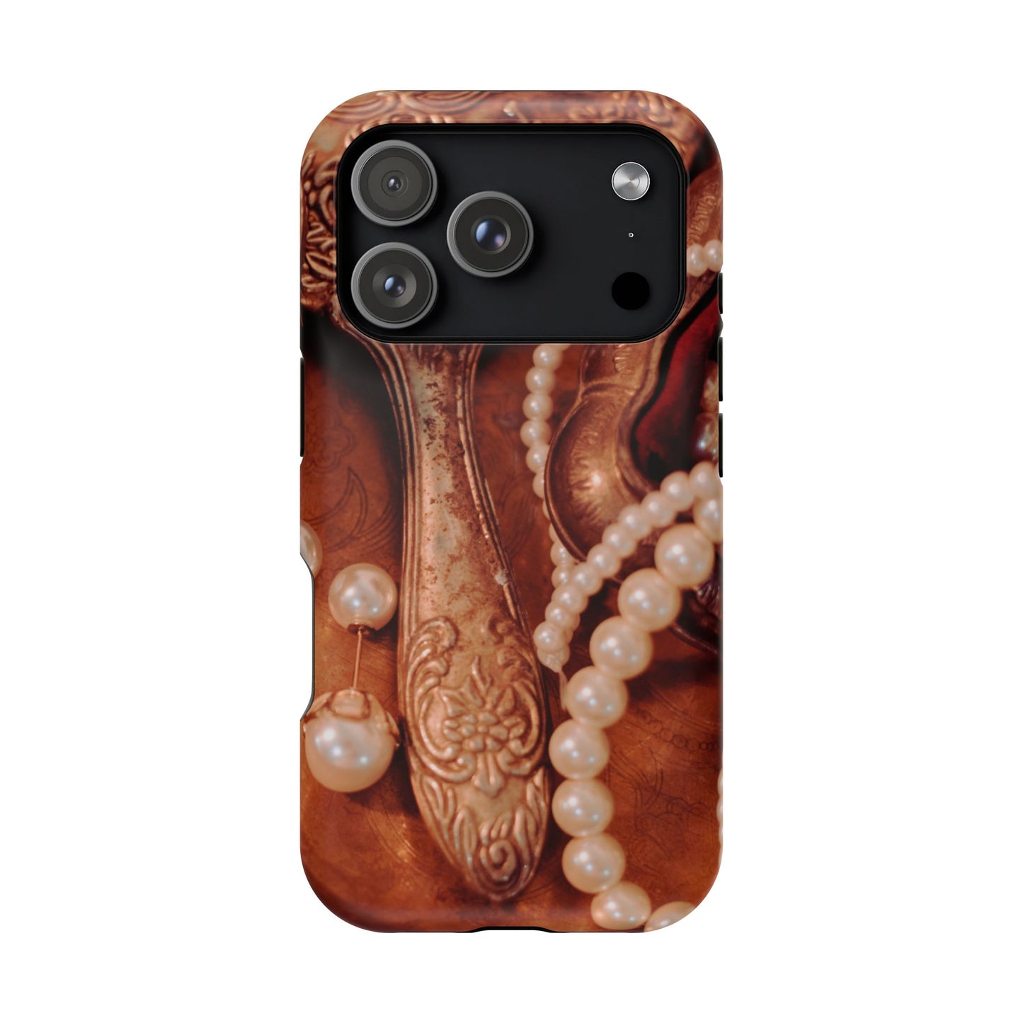 Impact-Resistant Phone Case – Bronze Vanity