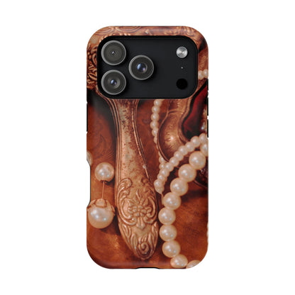 Impact-Resistant Phone Case – Bronze Vanity