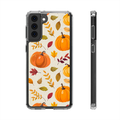 Clear Phone Case – Falling for Pumpkin