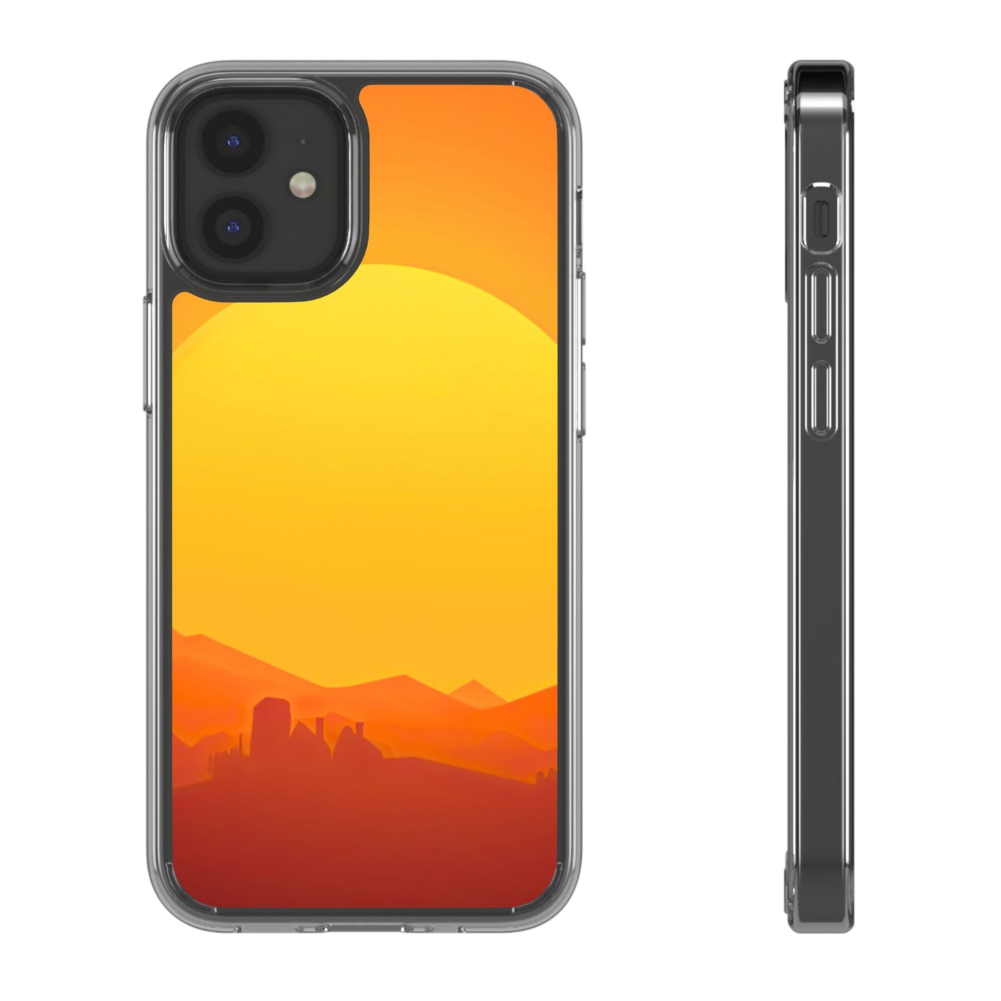 Clear Phone Case – Desert Sunrise