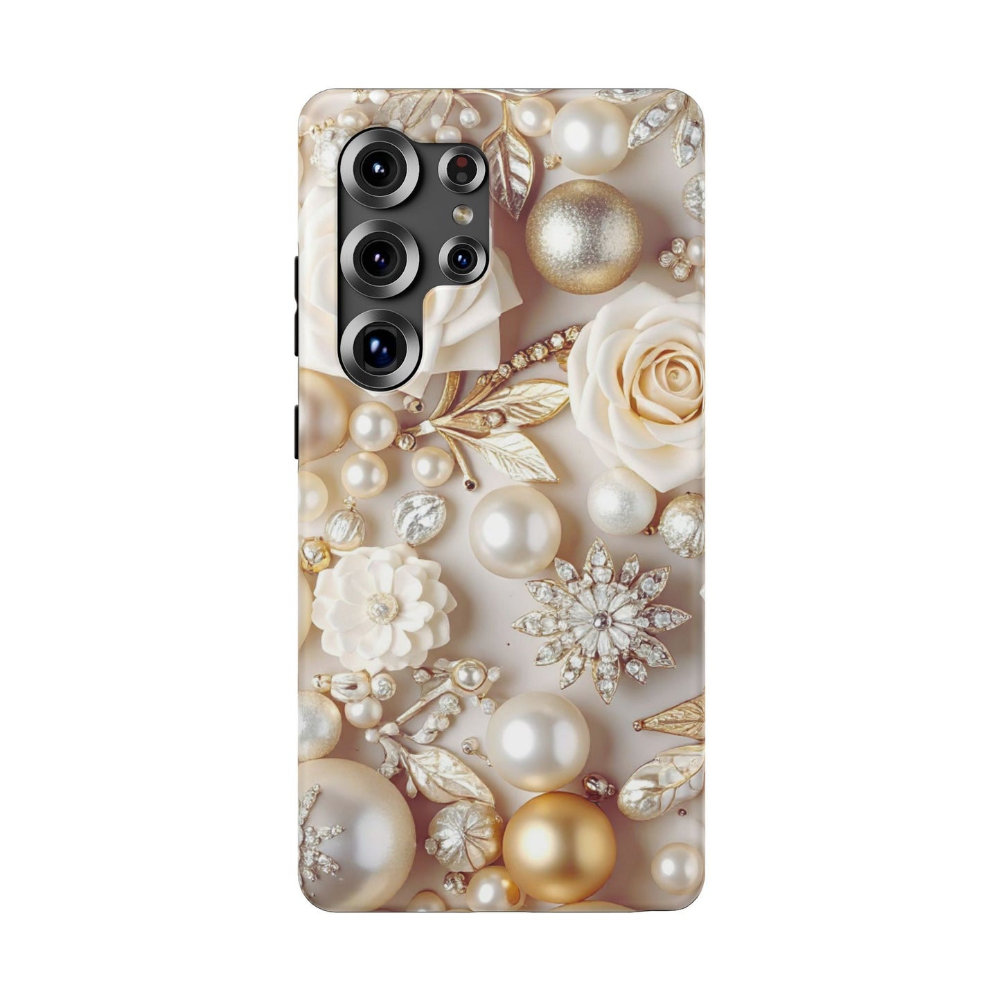 Impact-Resistant Phone Case – Ivory Opulence