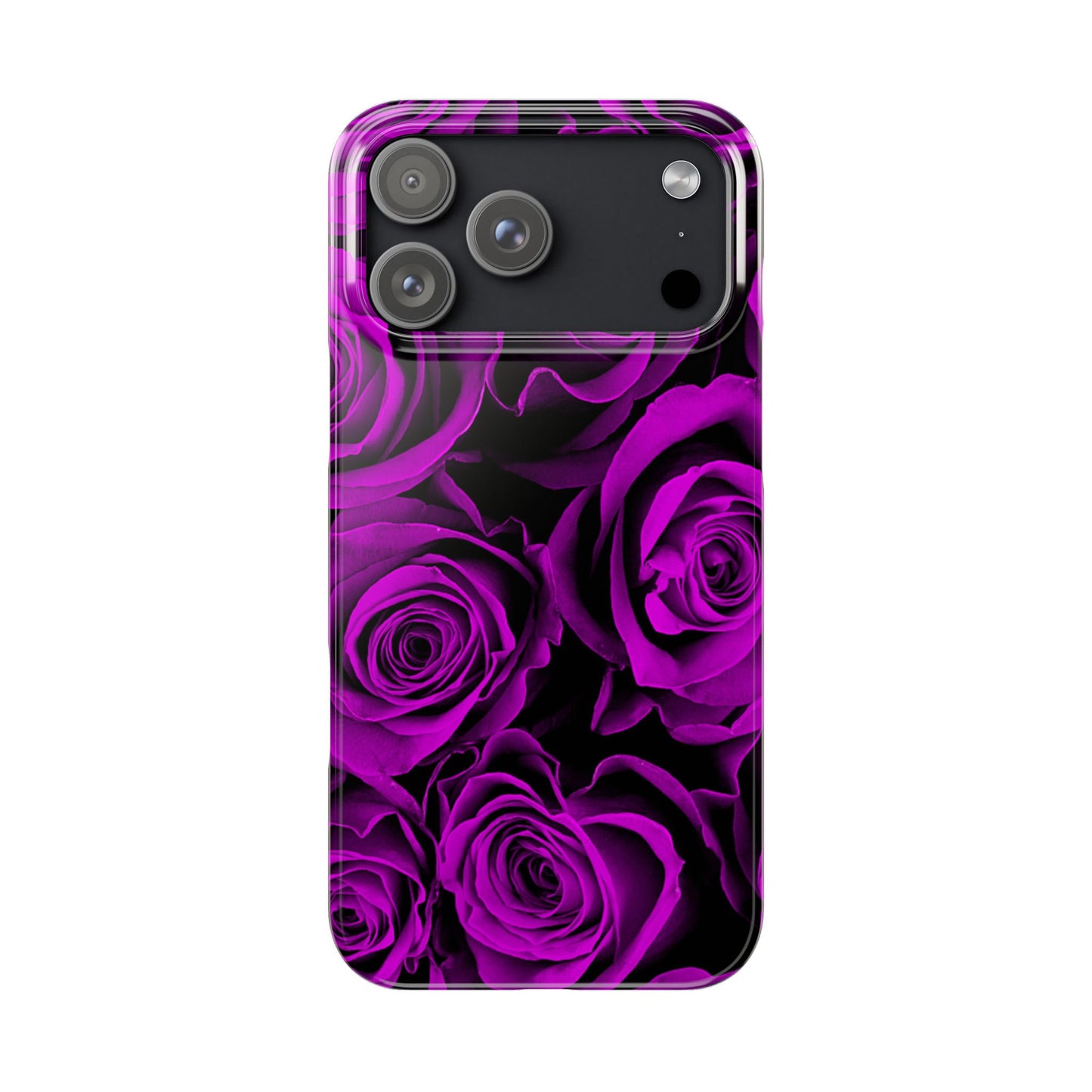 Slim Phone Case – Amethyst Roses