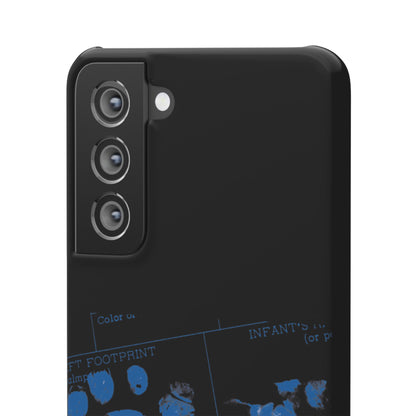 Snap Phone Case – Mom’s Little Blue Footprints