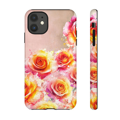 Protective Phone Case – Sunset Roses