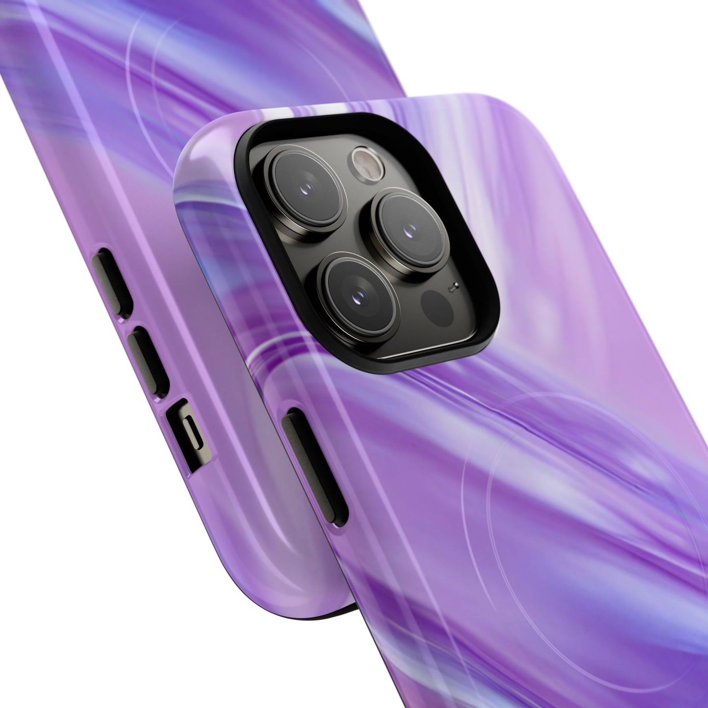 Protective Magnetic Phone Case – Lavender Wave