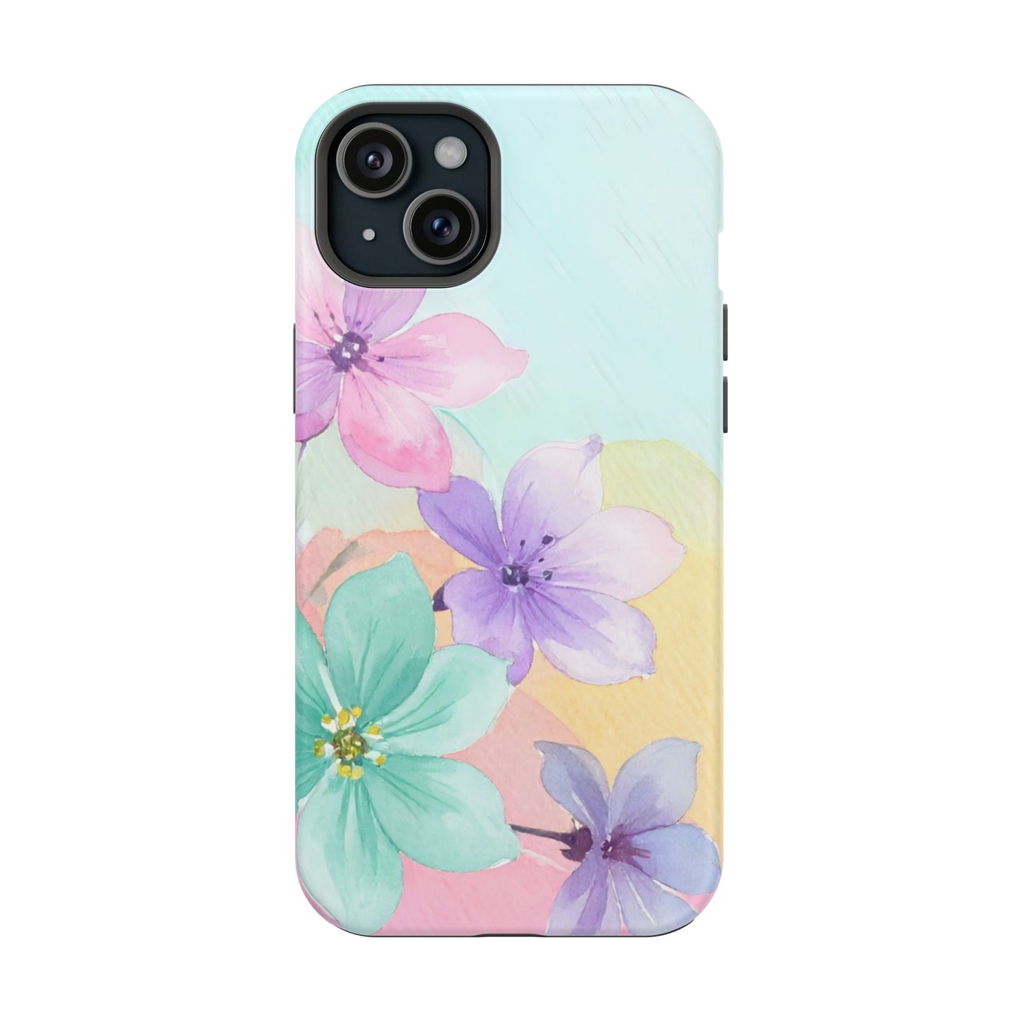 Impact-Resistant Phone Case – Water Petal