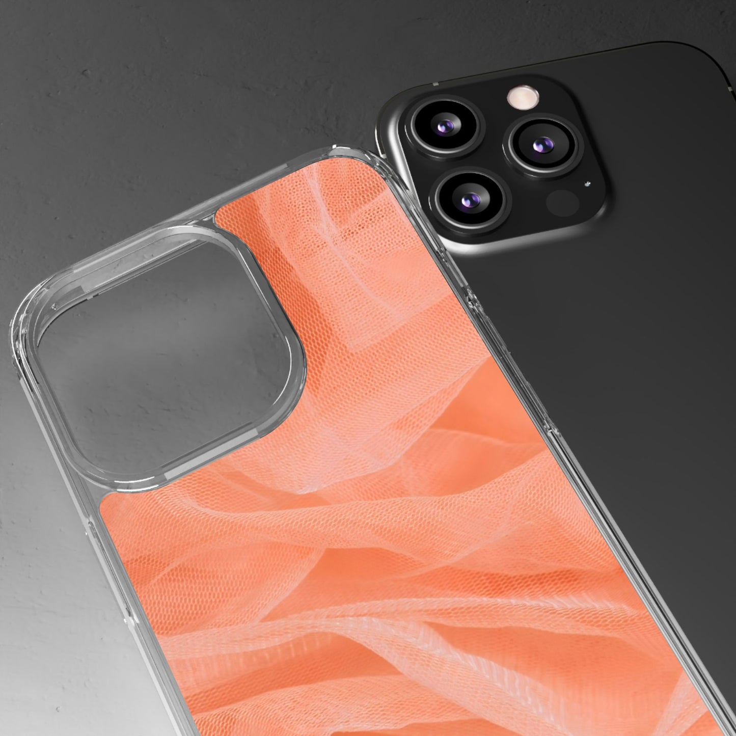 Clear Phone Case – Coral Veil