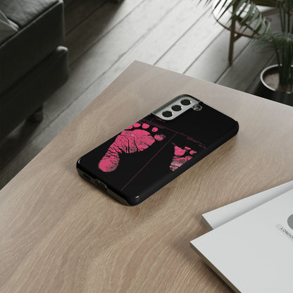 Protective Phone Case – Mom’s Little Pink Footprints