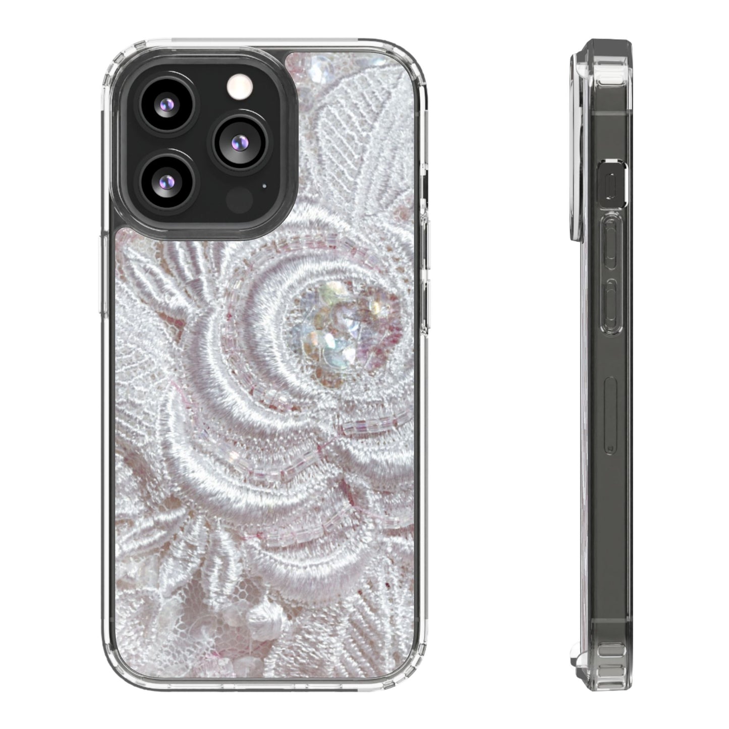 Clear Phone Case – Lace Veil