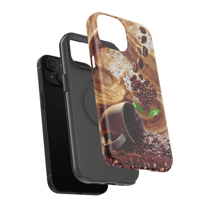 Impact-Resistant Phone Case – Love at First Sip – Compatible with iPhone 11–17 & Samsung Galaxy S22–S26 Series