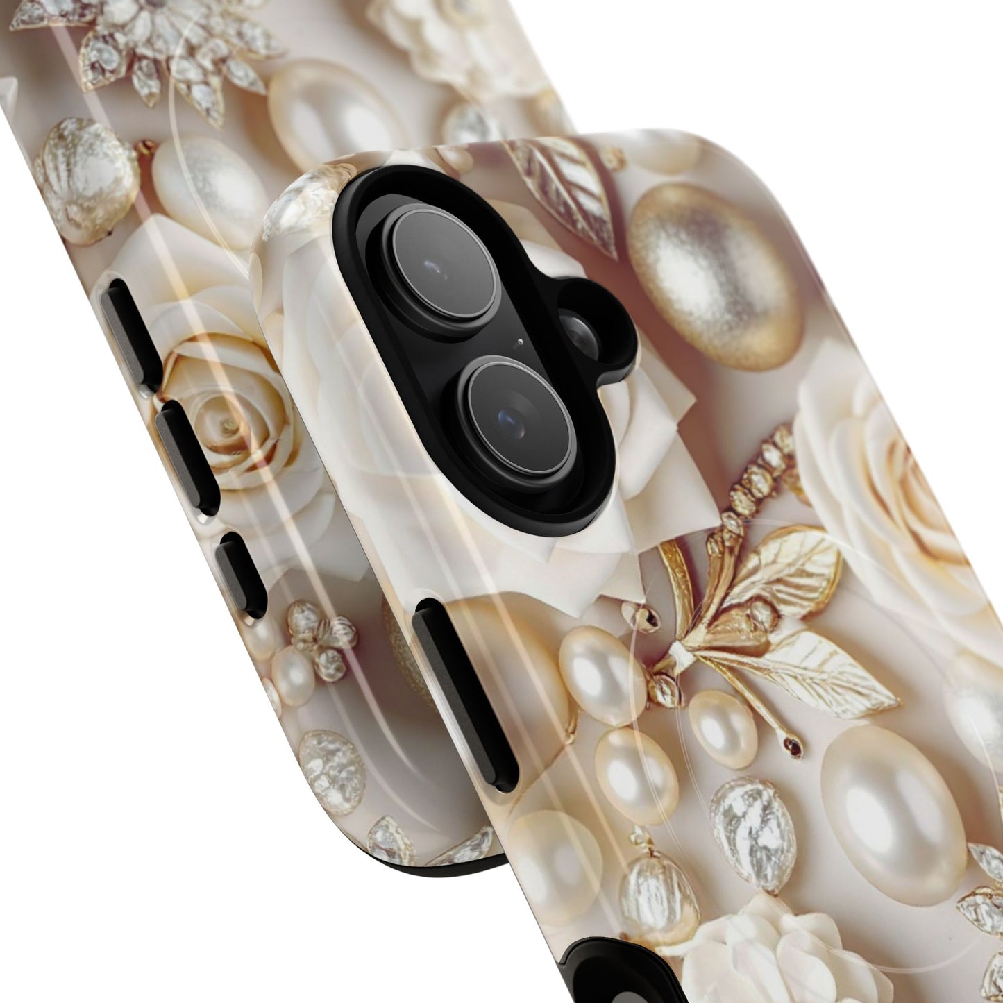 Protective Magnetic Phone Case – Ivory Opulence
