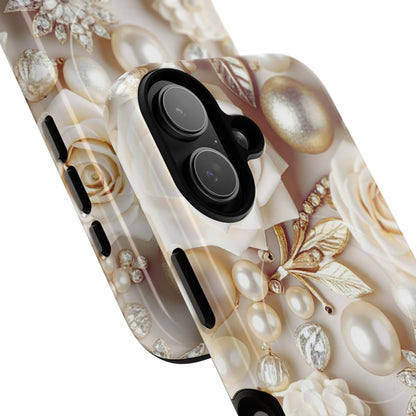Protective Magnetic Phone Case – Ivory Opulence