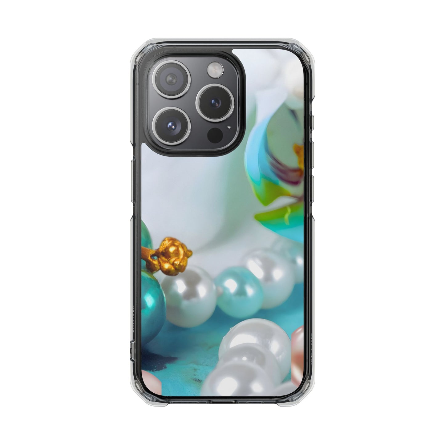Clear Magnetic Phone Case – Mermaid's Pearl