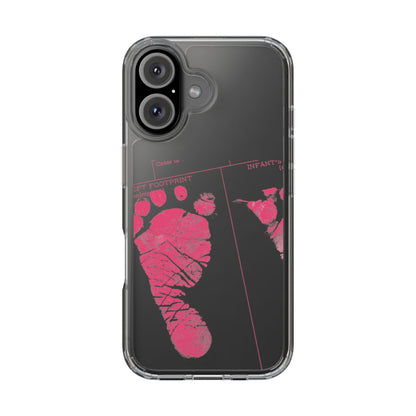 Clear Phone Case – Mom’s Little Pink Footprints