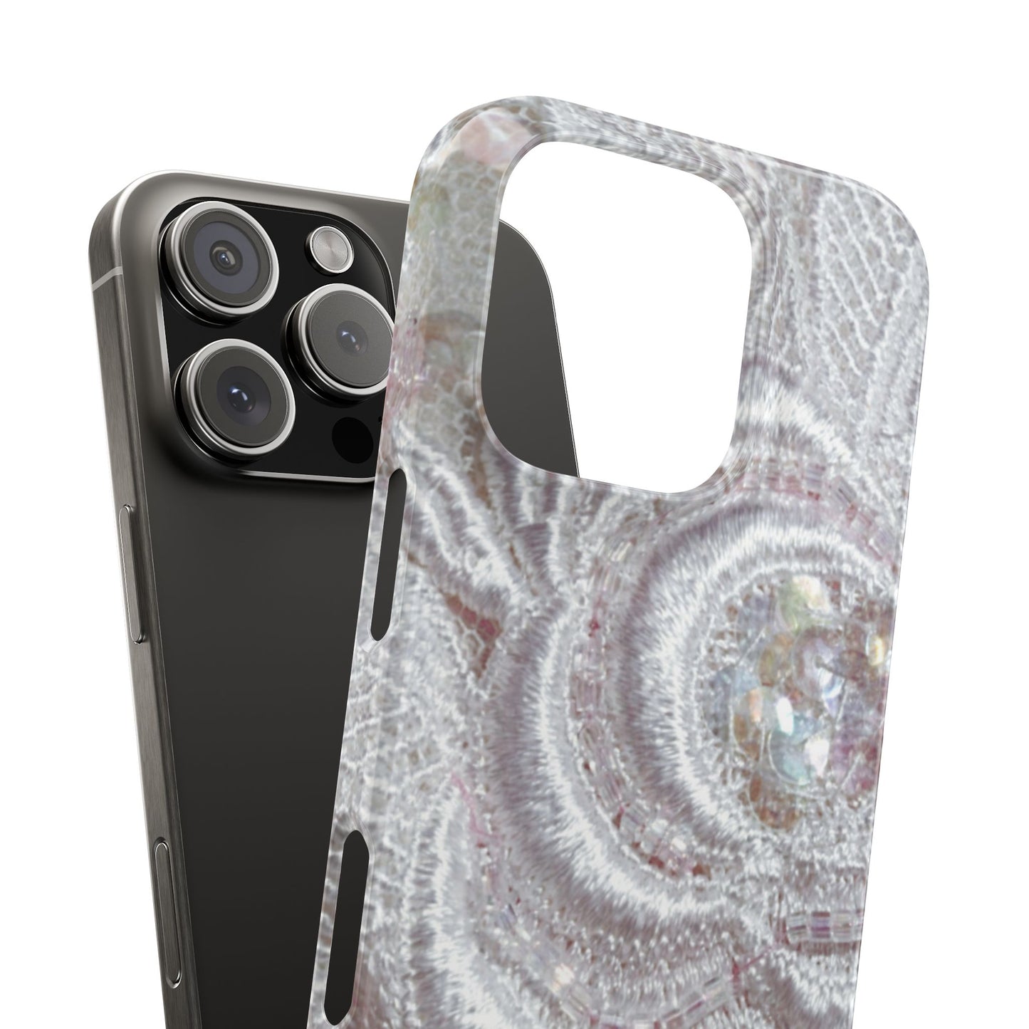 Slim Phone Case – Lace Veil