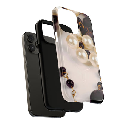 Protective Magnetic Phone Case – Noir Pearl