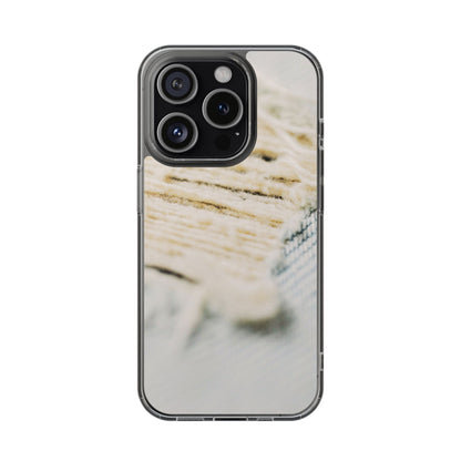 Clear Phone Case – Woven Warmth