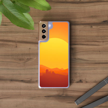 Clear Phone Case – Desert Sunrise