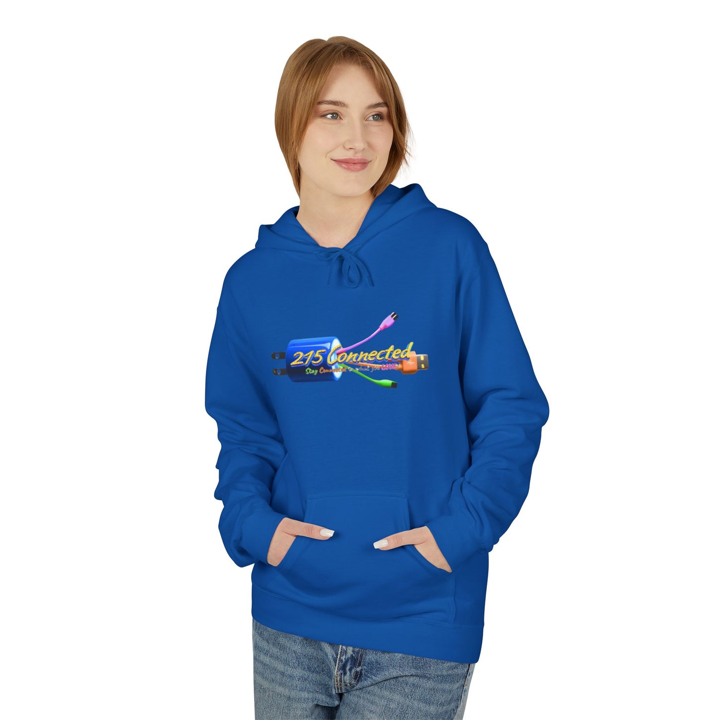 Midweight Fleece Hoodie – 215 Connected Logo Relaxed Fit