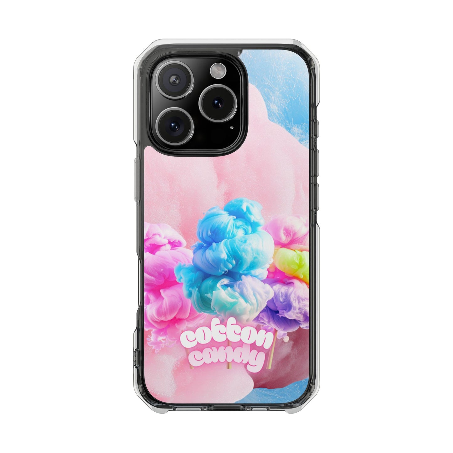 Clear Magnetic Phone Case – Cotton Candy Dream