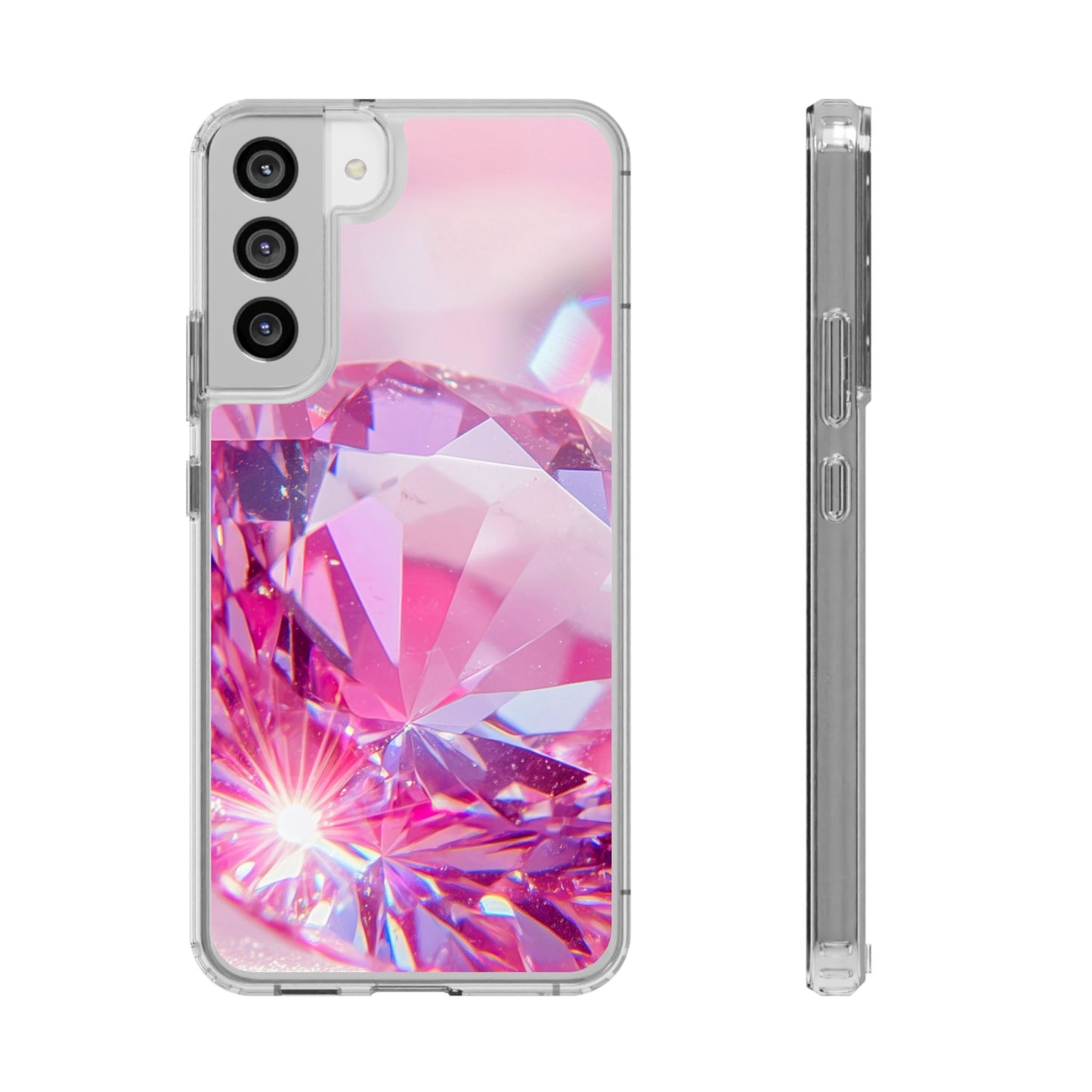 Clear Phone Case – Pink Ice