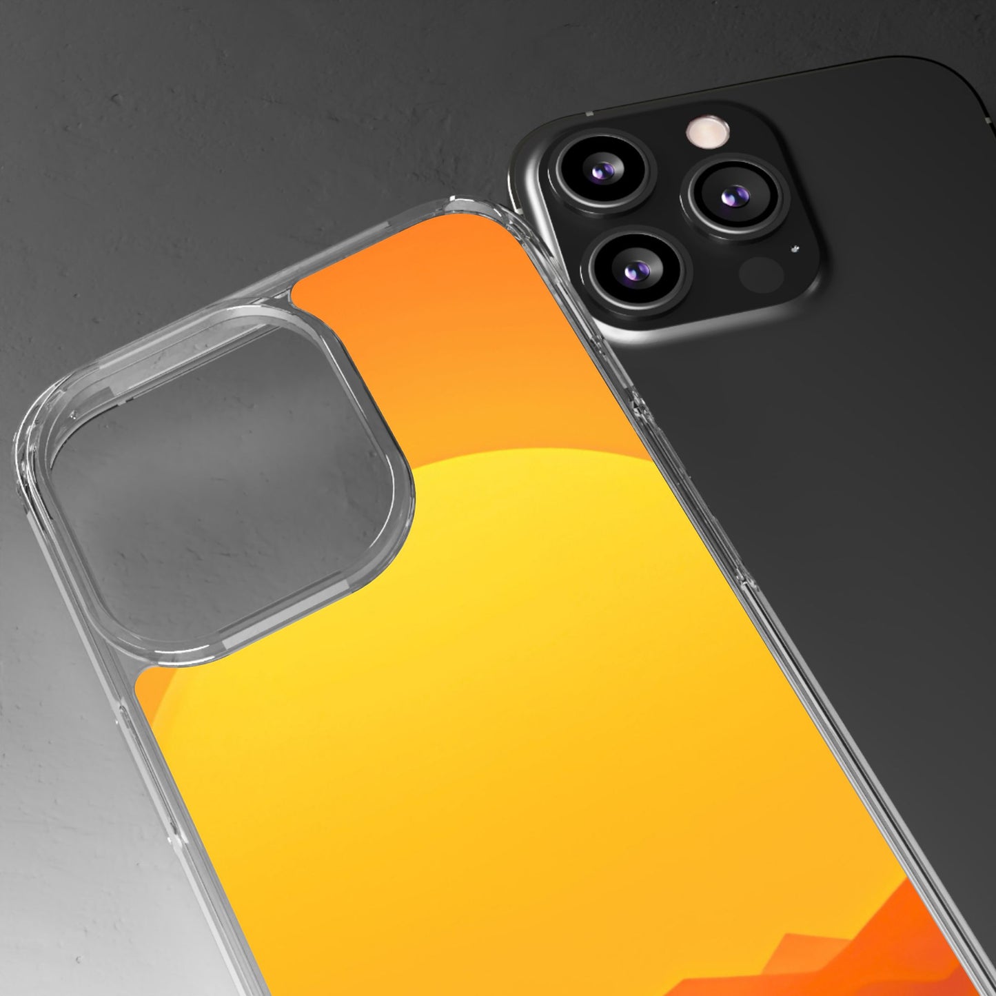 Clear Phone Case – Desert Sunrise