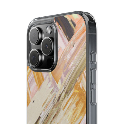 Clear Phone Case – Brush & Bronze