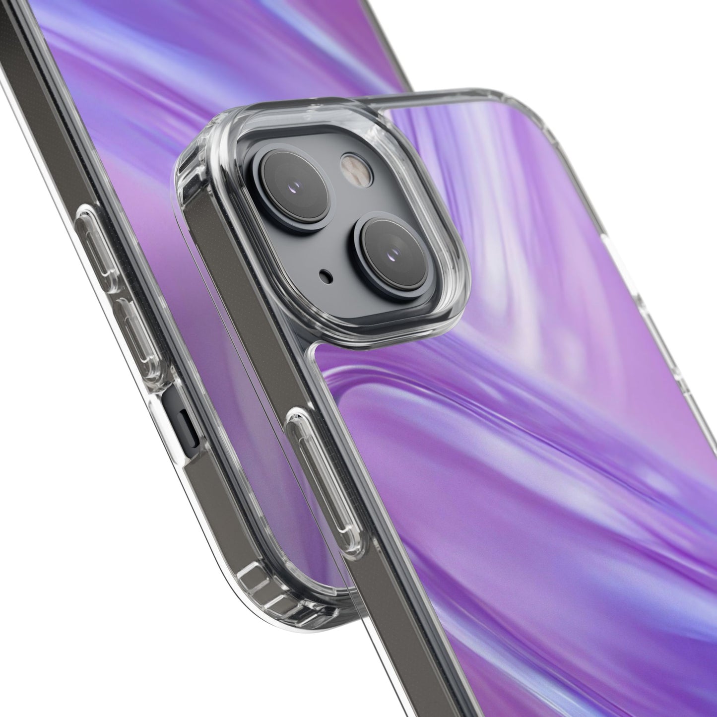 Clear Phone Case – Lavender Wave