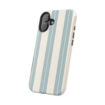 Wireless-Charging Compatible Case – Coastal Stripe