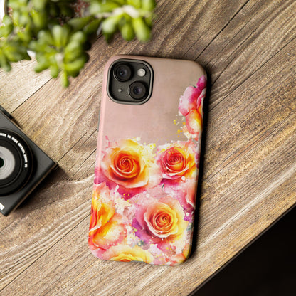 Protective Phone Case – Sunset Roses