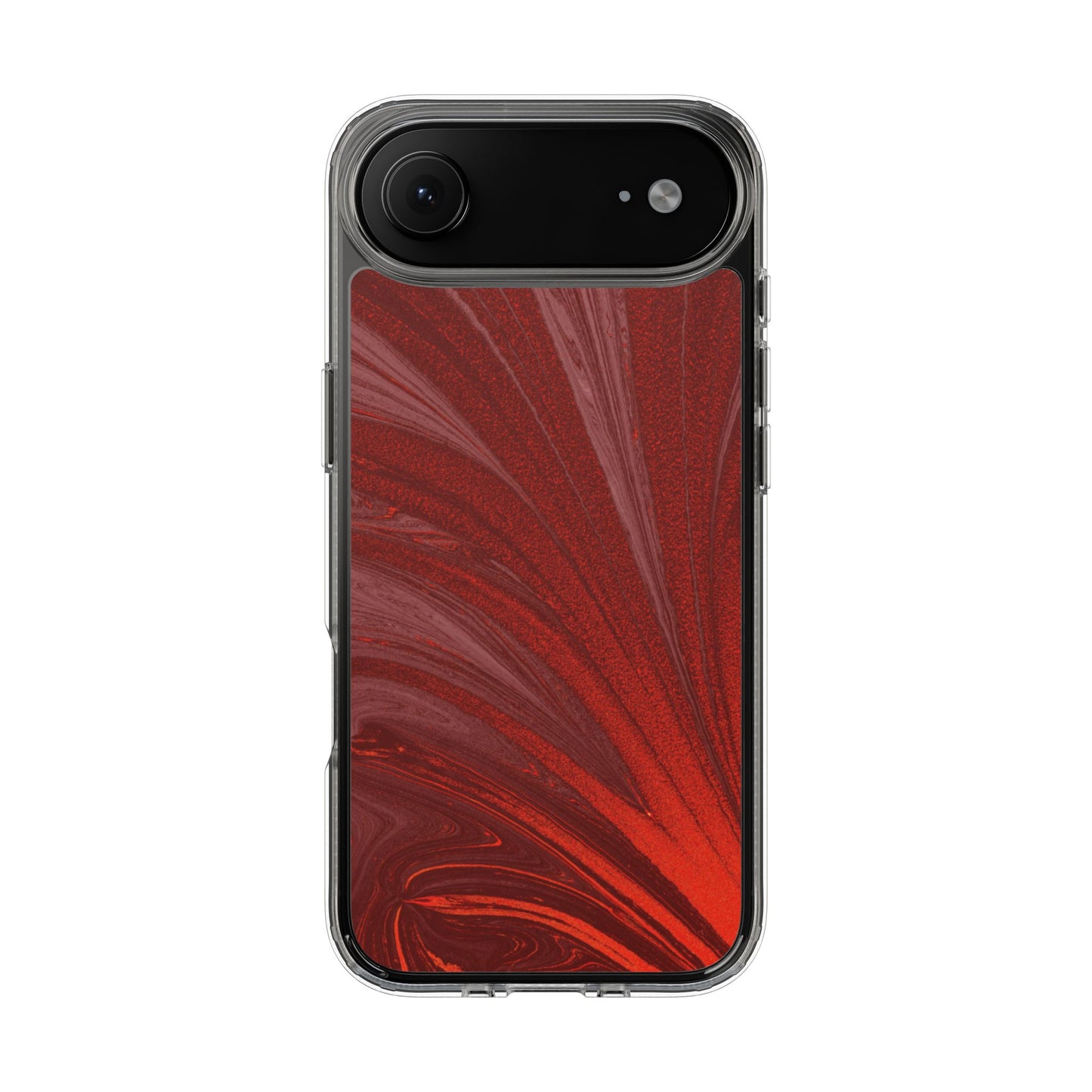 Clear Phone Case – Crimson Current