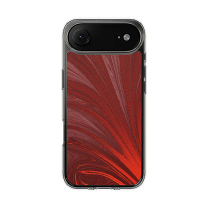 Clear Phone Case – Crimson Current