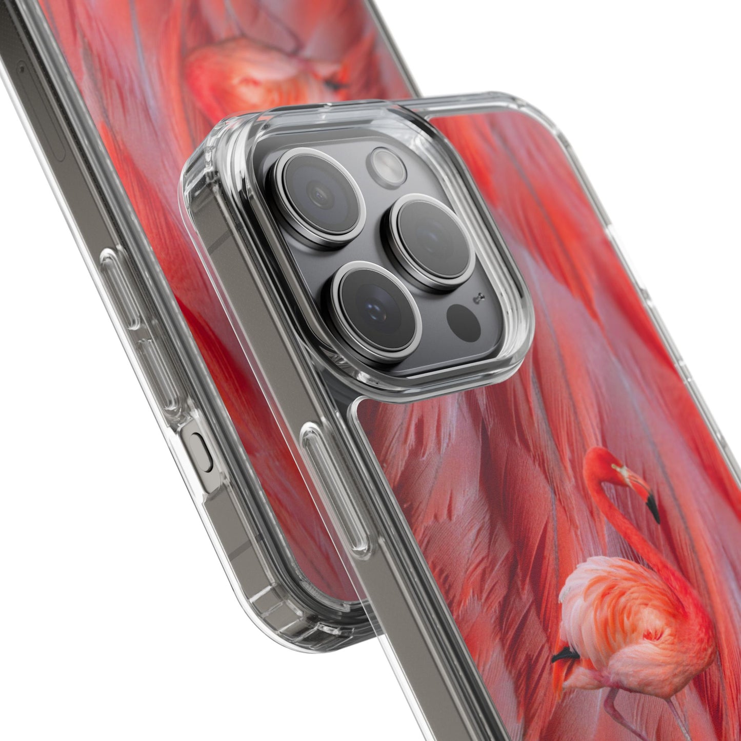 Clear Phone Case – Scarlet Plume