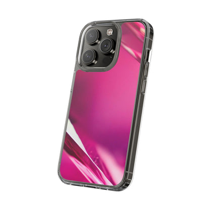 Clear Phone Case – Magenta Motion