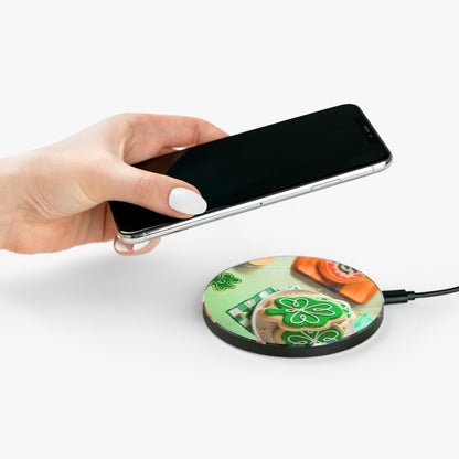 Wireless Charger – Shamrock Cookie St. Patrick’s Day Design 10W