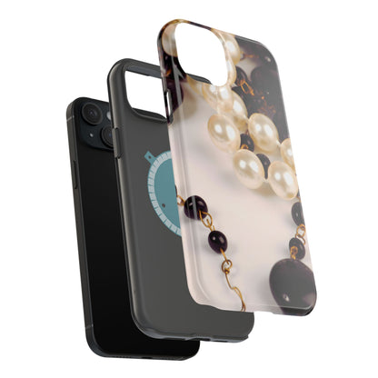 Wireless-Charging Compatible Case – Noir Pearl