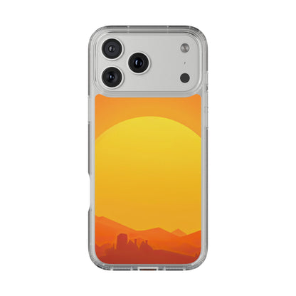 Clear Phone Case – Desert Sunrise