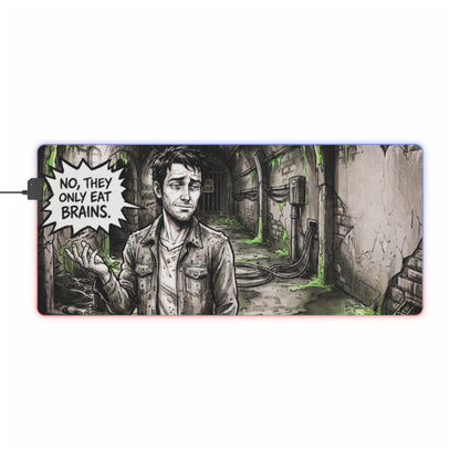 Gaming LED Desk Mat – Brains Only