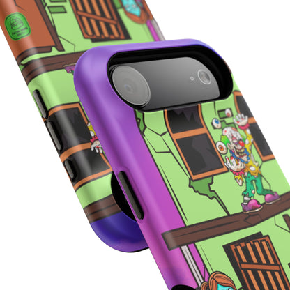 Zombie Arcade Phone Case — Colorful Cartoon Horror Impact-Resistant iPhone Cover