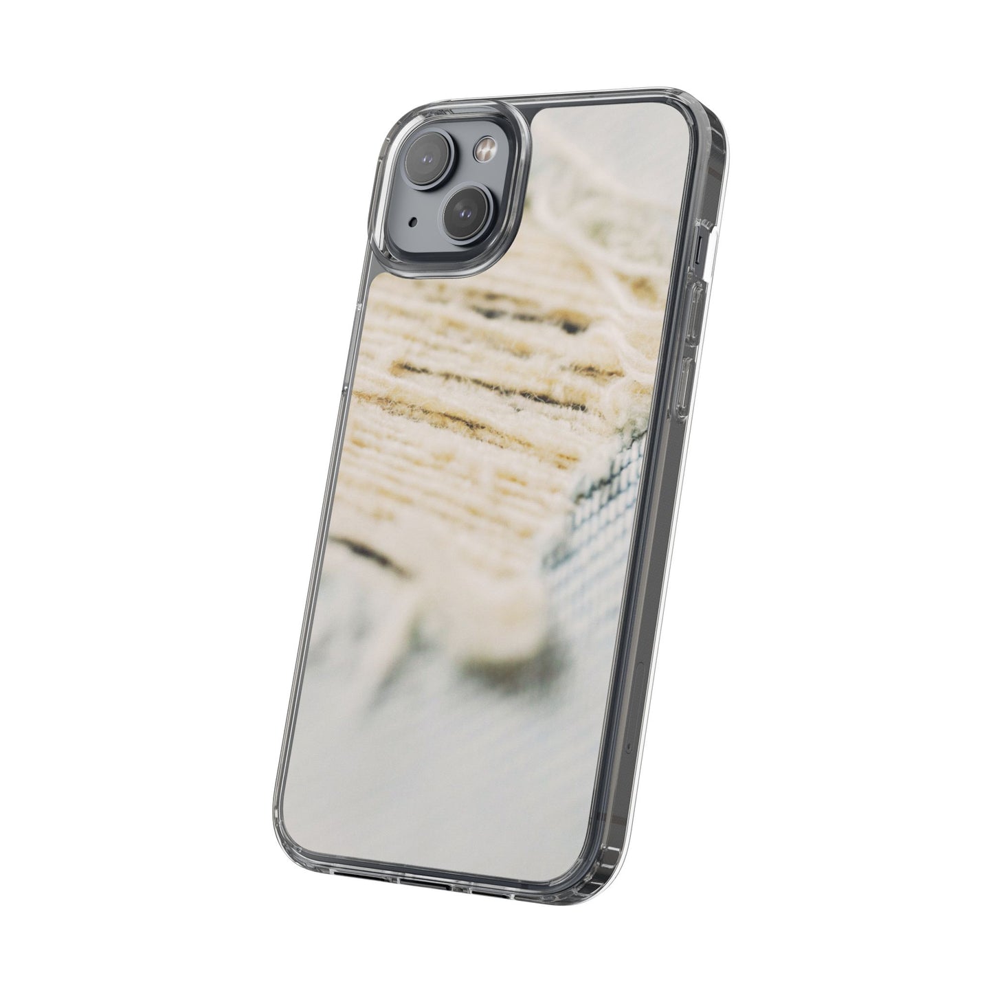 Clear Phone Case – Woven Warmth
