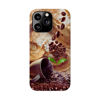 Slim Phone Case – Love at First Sip – Compatible with iPhone 11–17 Series