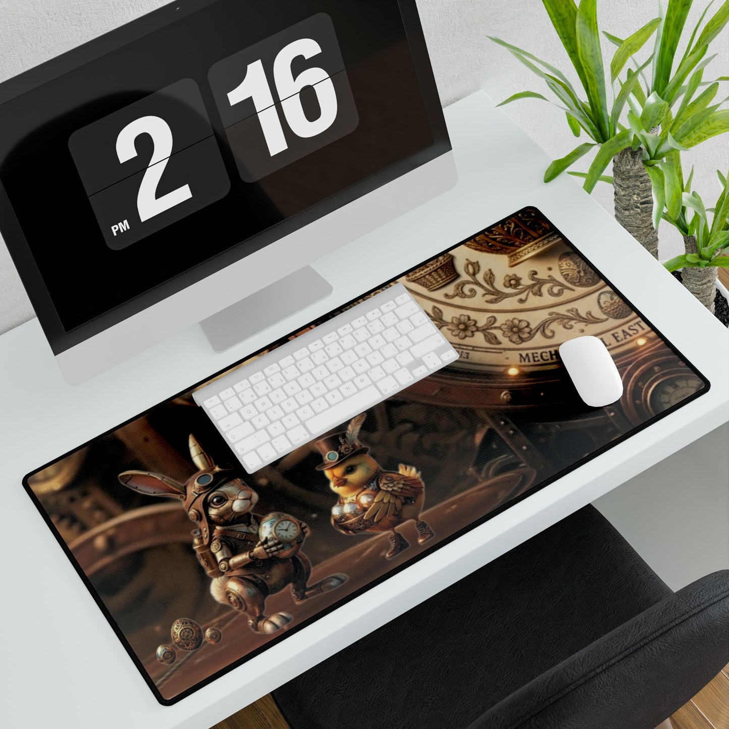 Desk Mat – Clockwork Cottontail