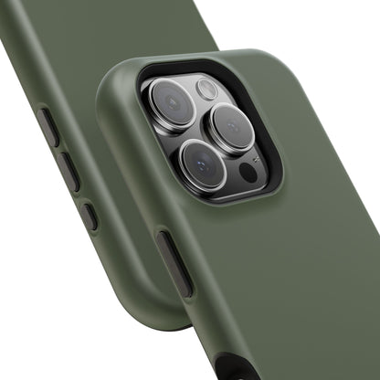 Impact-Resistant Phone Case — Military Green Protective Shockproof Cover