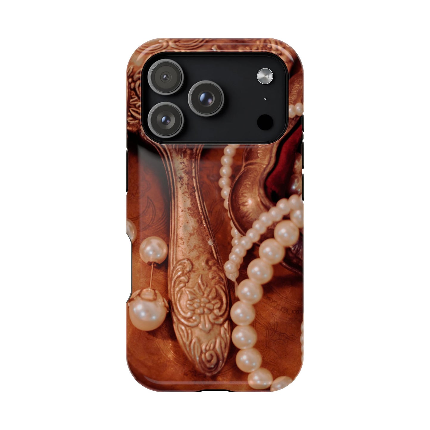 Wireless-Charging Compatible Case – Bronze Vanity