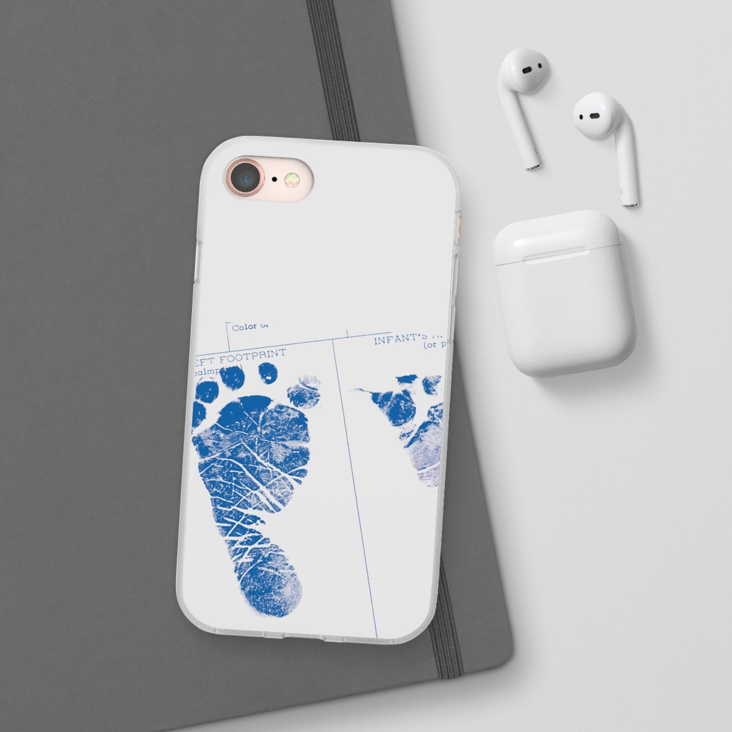 Flexi Case – Mom’s Little Blue Footprints