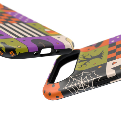 Impact-Resistant Phone Case – Spooky Patchwork