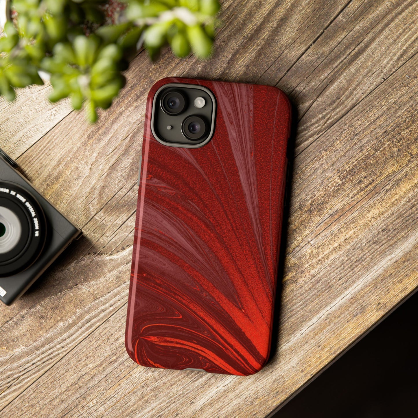 Protective Phone Case – Crimson Current
