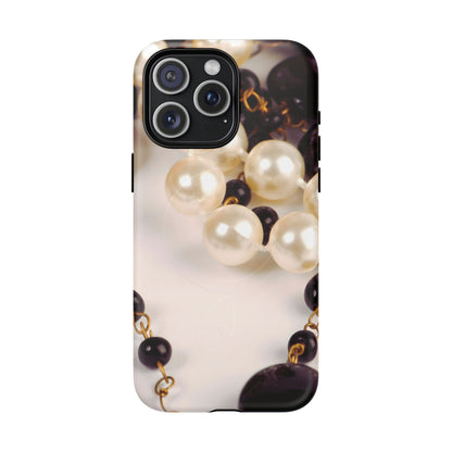 Protective Magnetic Phone Case – Noir Pearl